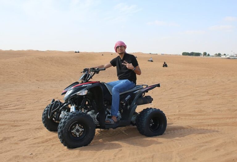 In-Circle Single Seat Quad Bike Dubai | Book a Quad Bike Rental Dubai with 30% Discount Price