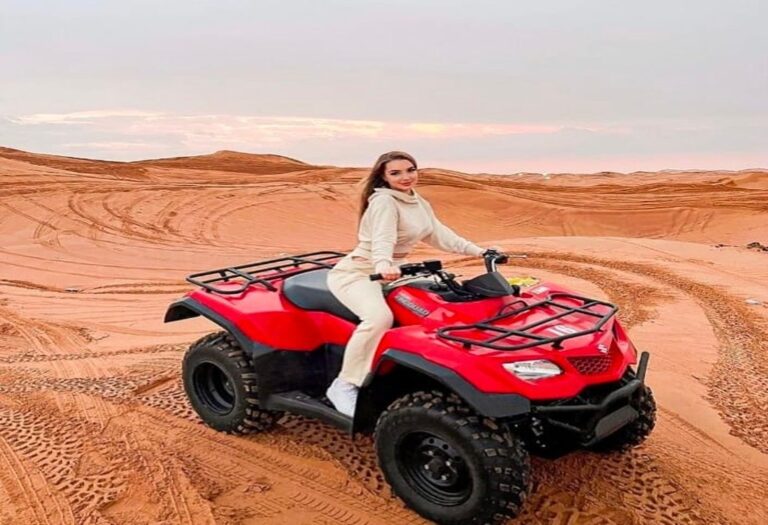 Dubai Open Desert Single Seat Quad Bike with 30% Off | Enjoy Sunrise Time in Dubai Desert