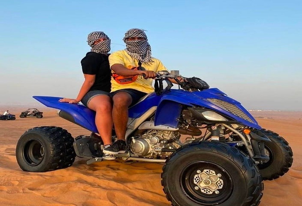 Double Seat Quad Bike Rental Sharjah | Open Desert Double Seat Quad Bike Rental Sharjah in Red Dunes