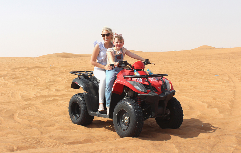 Double Seat Quad Biking Dubai Desert at Red Dunes 