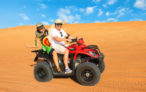 Open Desert Red Dunes Double Seat Quad Bike Dubai