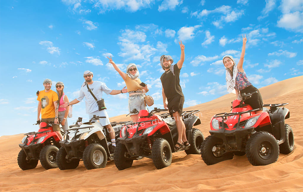 Red Dune Quad Bike Dubai Desert